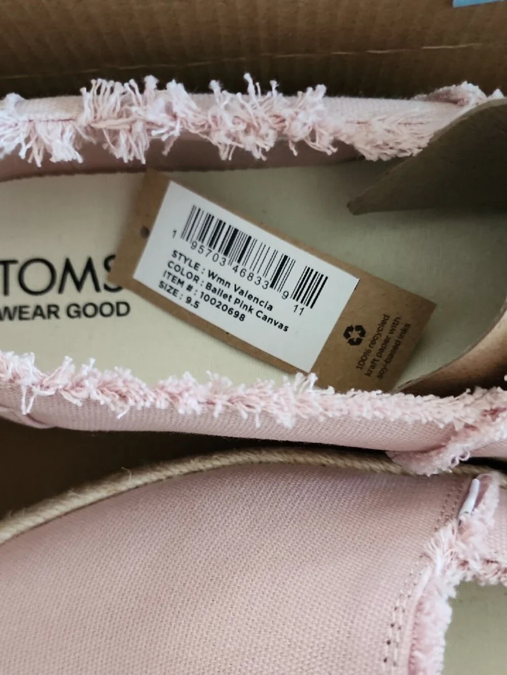 Toms Pink Platform Espadrille Slip-On Sneakers